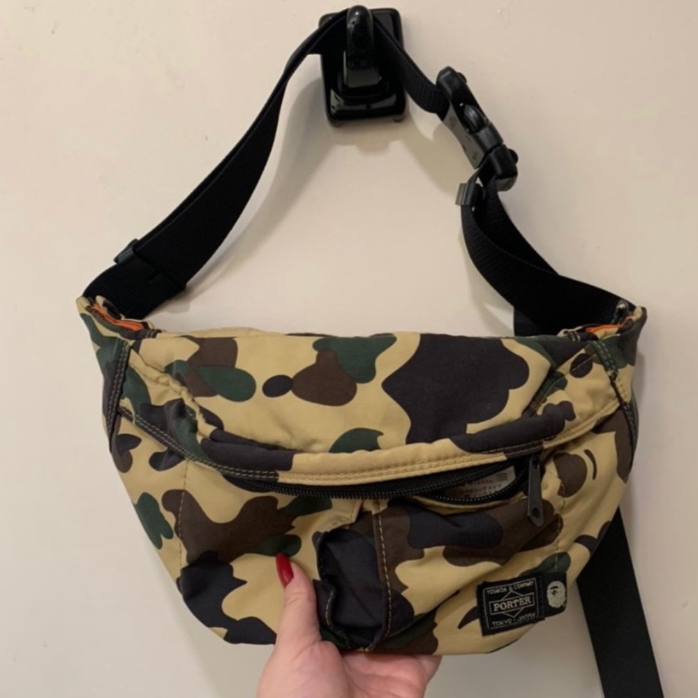 Bape x Porter 1st Camo Waist Bag (SS18)